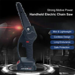 HAPPYSHOPPING Scie A Bois A Une Main Rechargeable Pour Tronçonneuse Electrique Sans Fil De 6 Pouces Pour Le Jardinage, La Taille, Modele : Noir, Norme Europeenne 9 HAPPYSHOPPING Scie A Bois A Une Main Rechargeable Pour Tronçonneuse Electrique Sans Fil De 6 Pouces Pour Le Jardinage, La Taille, Modele : Noir, Norme Europeenne -TronçOnneuse Et Accessoire Sales 42090000 3