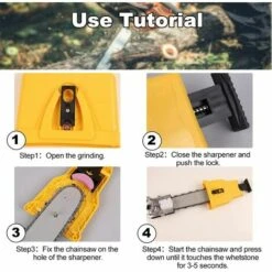 TANABATA Affûteuse De Tronçonneuse Portable Affûteuse De Dents De Tronçonneuse Manuelle Affûteuse De Tronçonneuse Manuelle Outil D'affûtage De Scie à Chaîne Pour Barre De Scie à Chaîne 14/16/18/20 In -TronçOnneuse Et Accessoire Sales 42414835 4