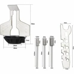 TANABATA Scie Chaînes Outil Affûtage Kit D'affûtage Tronçonneuse Rotatif Kit Accessoire Chaîne Scie Tronçonneuse Affûtage Fixation Outil Scie Aiguiseur Guide Perceuse à Outils Pour Chaînes De Scie(2 Ensembles) -TronçOnneuse Et Accessoire Sales 42415025 3