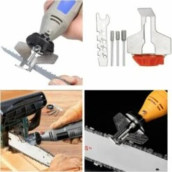 TANABATA Scie Chaînes Outil Affûtage Kit D'affûtage Tronçonneuse Rotatif Kit Accessoire Chaîne Scie Tronçonneuse Affûtage Fixation Outil Scie Aiguiseur Guide Perceuse à Outils Pour Chaînes De Scie(2 Ensembles) -TronçOnneuse Et Accessoire Sales 42415025 4