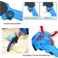 DAY PLUS Mini-tronçonneuse Avec Batterie 4 Pouces Petite Tronçonneuse à La Scie à Tronçonneuse à La Chaîne à La Ligne Unique Avec 1 Piles Et 1 Chaînes, Serrure De Sécurité, Tronçonneuse électrique Adaptée à L'horticulture / Arbres / En Bois De Jardin 11 DAY PLUS Mini-tronçonneuse Avec Batterie 4 Pouces Petite Tronçonneuse à La Scie à Tronçonneuse à La Chaîne à La Ligne Unique Avec 1 Piles Et 1 Chaînes, Serrure De Sécurité, Tronçonneuse électrique Adaptée à L'horticulture / Arbres / En Bois De Jardin -TronçOnneuse Et Accessoire Sales 43458825 5
