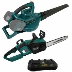 SILEX Tronçonneuse + Souffleur 3 En 1 Sans Fil à Batterie 40V SLX ® + Chargeur + 2 Batteries 6 Ah