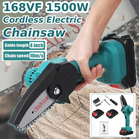 DMTOOL Scie D'élagage électrique Sans Fil 24 V 1500 W Mini Tron?onneuse Portable De 4 Pouces De Jardin (2 Piles) 7 DMTOOL Scie D'élagage électrique Sans Fil 24 V 1500 W Mini Tron?onneuse Portable De 4 Pouces De Jardin (2 Piles) – Image 5