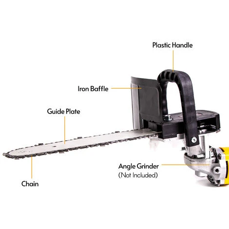 ASUPERMALL Adaptateur De Convertisseur De Meuleuse D'Angle De Scie à Chaîne électrique De 12 Pouces Interrupteur De Tronçonneuse Sans Fil Avec Jeu De Accessoires 5 ASUPERMALL Adaptateur De Convertisseur De Meuleuse D'Angle De Scie à Chaîne électrique De 12 Pouces Interrupteur De Tronçonneuse Sans Fil Avec Jeu De Accessoires – Image 3