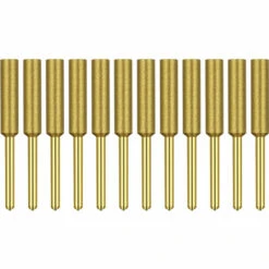 ASUPERMALL 12Pcs Meules D'Affûtage Diamantées En Titane Affûteuse De Scie à Chaîne, 5.5Mm - 5.5Mm