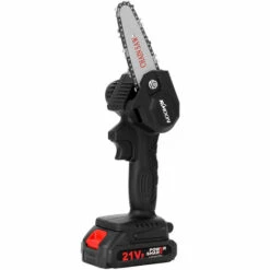 Tronçonneuse à Batterie KKmoon Mini Scie à Chaîne électrique Sans Fil Pour La Maison Scie à Chaîne Portative Pour L'exploitation Forestière Et L'abattage D'arbres Scie à Chaîne électrique Portative Au Lithium Avec Batterie + Chargeur + Chaîne + Clé, Prise -TronçOnneuse Et Accessoire Sales 47158387 3