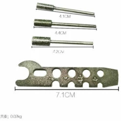 Kit D'affûtage De Scie Rotatif Pour Perceuse électrique - Kit D'aiguisage Manuel Pour Tondeuse à Gazon Et Outil De Jardinage - Compatible Avec La Plupart Des Embouts Rotatifs，Starlight -TronçOnneuse Et Accessoire Sales 50941886 3