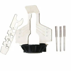 Kit D'affûtage De Scie Rotatif Pour Perceuse électrique - Kit D'aiguisage Manuel Pour Tondeuse à Gazon Et Outil De Jardinage - Compatible Avec La Plupart Des Embouts Rotatifs，Starlight -TronçOnneuse Et Accessoire Sales 50941886 5