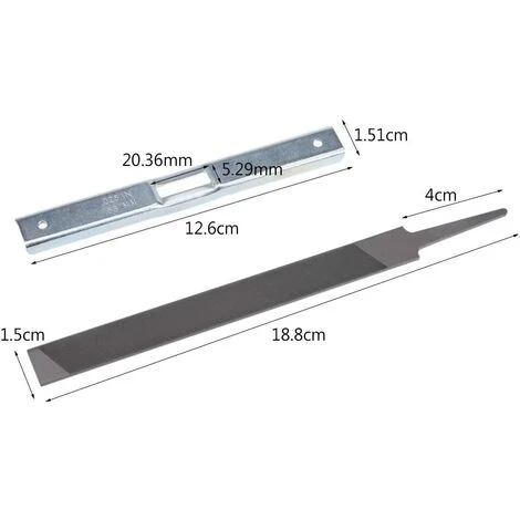 TINOR Fichier Plat Et Guide De Jauge De Profondeur , Chain Depth Gauge Fichier Plat Affûtage Raker Scie Extérieur Maison Jardin L'Entretien Lime Plate Trousse D'affûteuse à Tronçonneuse Electrique Plate 4 TINOR Fichier Plat Et Guide De Jauge De Profondeur , Chain Depth Gauge Fichier Plat Affûtage Raker Scie Extérieur Maison Jardin L'Entretien Lime Plate Trousse D'affûteuse à Tronçonneuse Electrique Plate – Image 2