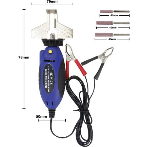 ZHUOXUAN Mini Affûteuse De Scie à Chaîne, DC 12V Système De Affûtage De Machine De Meulage De Scie à Chaîne électrique 3 ZHUOXUAN Mini Affûteuse De Scie à Chaîne, DC 12V Système De Affûtage De Machine De Meulage De Scie à Chaîne électrique