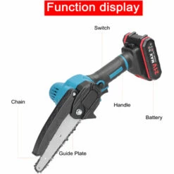 ASUPERMALL 21V 6Inch Scies D'élagage électriques, Petite Tronçonneuse Pour Fendre Le Bois, Moteur à Balai Pour Le Jardin Et Le Verger, 1 Batterie - 1 Batterie 9 ASUPERMALL 21V 6Inch Scies D'élagage électriques, Petite Tronçonneuse Pour Fendre Le Bois, Moteur à Balai Pour Le Jardin Et Le Verger, 1 Batterie - 1 Batterie -TronçOnneuse Et Accessoire Sales 52557591 3