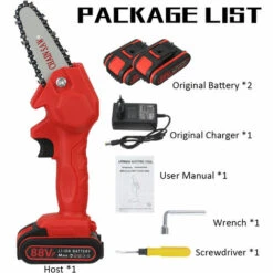 JMAX 4 Pouces Tronçonneuse à Batterie 88VF 1080W 2 Batterie Portable Scie à Chaine Électrique Sans Fil Jardin Logging 11 JMAX 4 Pouces Tronçonneuse à Batterie 88VF 1080W 2 Batterie Portable Scie à Chaine Électrique Sans Fil Jardin Logging -TronçOnneuse Et Accessoire Sales 52732577 5