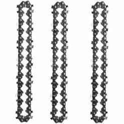 SUPERMARKET 3 PiÈces 4 Pouces Mini Tronçonneuse ÉLectrique Sans Fil Chaîne De Scie À Chaîne Pour La Coupe Du Bois Branches D'arbres ÉLagage Cour Jardinage,Superma