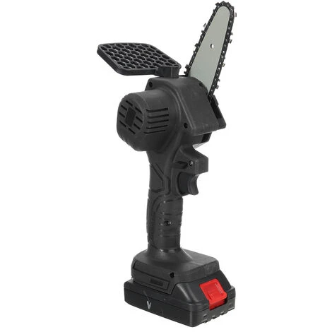 JMAX 18V Scie à Chaine Tronconneuse à Batterie 4 Pouces Guide Portable électrique Sans Fil Avec 2 Batterie 2500mah Noir 4 JMAX 18V Scie à Chaine Tronconneuse à Batterie 4 Pouces Guide Portable électrique Sans Fil Avec 2 Batterie 2500mah Noir – Image 2