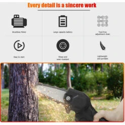 JMAX 800W Tronçonneuse à Batterie 88VF 2 Batterie Portable Scie Électrique Jardin Logging Avce Chaîne - Noir 9 JMAX 800W Tronçonneuse à Batterie 88VF 2 Batterie Portable Scie Électrique Jardin Logging Avce Chaîne - Noir -TronçOnneuse Et Accessoire Sales 53562472 3