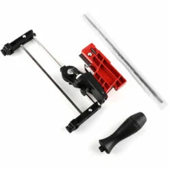 HAPPYSHOPPING Support Pour Guide D'affûtage De Chaîne De Tronçonneuse Affûteuse De Chaîne,Affûteuse De Chaîne + Lime Pour Tronçonneuse De 4.8 Mm - Affûteuse De Chaîne + Lime Pour Tronçonneuse De 4.8 Mm