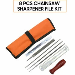 SUPERSELLER Kit De 8 Limes Pour Aiguiseur De Tronçonneuse Outil à Main Pour Affûter Une Scie à Chaîne électrique Comprend Une Lime Ronde De 5/32 3/16 7/32 Pouces, Une Lime Plate, Un Manche En Bois, Un Guide De Classement, Une Jauge De Profondeur, Une Pochette - 8 PIÈ -TronçOnneuse Et Accessoire Sales 53820824 4
