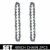DONTODENT Chaînes Et Guides Tranchants De Avec Pour Scie à Chaîne Accessoires De Tronçonneuse De Haute Qualité Et Durables-Chaîne De 4 Pouces * 2 -TronçOnneuse Et Accessoire Sales 54084913 1