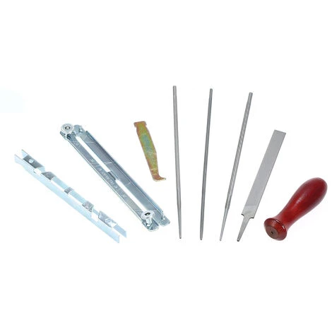 SUPERSELLER Kit De Limes Pour Affûteur De Tronçonneuse Ensemble De Pièces De Chaîne Pour Affûteur De Chaîne De Tronçonneuse, Limes 5/32, 3/16 Et 7/32 Pouces, Manche En Bois, Jauge De Profondeur Et Pochette à Outils Pour Affûter Et Limer Toutes Les Lames De Tronçonneu 5 SUPERSELLER Kit De Limes Pour Affûteur De Tronçonneuse Ensemble De Pièces De Chaîne Pour Affûteur De Chaîne De Tronçonneuse, Limes 5/32, 3/16 Et 7/32 Pouces, Manche En Bois, Jauge De Profondeur Et Pochette à Outils Pour Affûter Et Limer Toutes Les Lames De Tronçonneu – Image 3