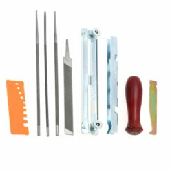 SUPERSELLER Kit De Limes Pour Affûteur De Tronçonneuse Ensemble De Pièces De Chaîne Pour Affûteur De Chaîne De Tronçonneuse, Limes 5/32, 3/16 Et 7/32 Pouces, Manche En Bois, Jauge De Profondeur Et Pochette à Outils Pour Affûter Et Limer Toutes Les Lames De Tronçonneu -TronçOnneuse Et Accessoire Sales 54242480 4