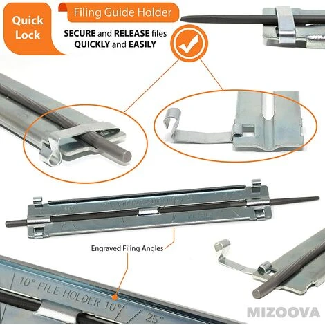 GUAZHUNIFR Kit D'Affûtage Universel Portable Pour Tronçonneuse, Limes 5/32" (4 Mm) / 3/16" (4,8 Mm) / 7/32" (5,5 Mm), Guazhuni 5 GUAZHUNIFR Kit D'Affûtage Universel Portable Pour Tronçonneuse, Limes 5/32" (4 Mm) / 3/16" (4,8 Mm) / 7/32" (5,5 Mm), Guazhuni – Image 3