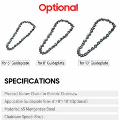 SUPERSELLER Chaîne Pour Tronçonneuse électrique Chaînes Universelles Accessoires De Remplacement - Pour Guide 6" -TronçOnneuse Et Accessoire Sales 54908930 3