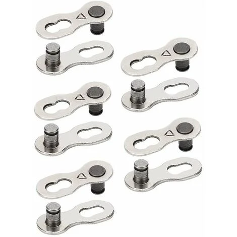 LANGRAY Maillon De Chaîne De Vélo 8 Vitesses Maillon De Chaîne De Vélo Maillon Manquant Maillon De Chaîne De Vélo 5 Paires Réutilisable En Acier Argenté Connecteur De Chaîne De Vélo Accessoire De Vélo Pour Chaîne 6, 7, 8 Vitesses, Argent 4 LANGRAY Maillon De Chaîne De Vélo 8 Vitesses Maillon De Chaîne De Vélo Maillon Manquant Maillon De Chaîne De Vélo 5 Paires Réutilisable En Acier Argenté Connecteur De Chaîne De Vélo Accessoire De Vélo Pour Chaîne 6, 7, 8 Vitesses, Argent – Image 2