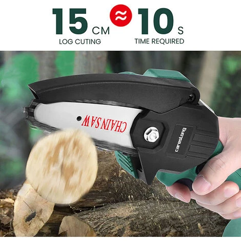 XICHAO Mini Tronçonneuse A Batterie, Petite Tronçonneuse Sans Fil électrique,Piles Tronçonneuse Portative à Une Main,Portable Scie Jardin Rechargeable,avec Valise Et Chargeur 6 XICHAO Mini Tronçonneuse A Batterie, Petite Tronçonneuse Sans Fil électrique,Piles Tronçonneuse Portative à Une Main,Portable Scie Jardin Rechargeable,avec Valise Et Chargeur – Image 4