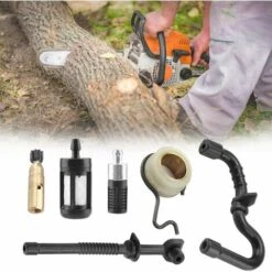 Trousse Filtre Durite D'essence Pompe à Huile Pompe à Huile De Vis Sans Fin Pour Stihl MS180 MS170 180 018 017 Abordable Pièces Rechange Tronçonneuse Accessoires, Ensemble De 6 Pièces，Fontainebleau -TronçOnneuse Et Accessoire Sales 55490009 3