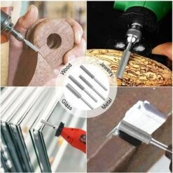 SUPERMARKET Lot De 3 Aiguiseurs De Tronçonneuse Diamantée Pour Aiguiser Les Lames De Tronçonneuse - 4/4,8/5,5 Mm - Argentés,Superma -TronçOnneuse Et Accessoire Sales 55568259 4