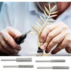 SUPERMARKET Lot De 3 Aiguiseurs De Tronçonneuse Diamantée Pour Aiguiser Les Lames De Tronçonneuse - 4/4,8/5,5 Mm - Argentés,Superma -TronçOnneuse Et Accessoire Sales 55568259 5