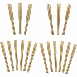SUPERMARKET 18 Pièces Diamant Tronçonneuse Aiguiseur Burr Pierre Outil D'affûtage-4mm, 4.8mm 5.5mm Meules D'Affutage Et AiguisageChaine Tronçonneuse--pour La Céramique, Le Verre De Jade, Le Carbure Cémenté,Superma