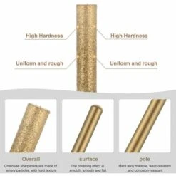 SUPERMARKET 18 Pièces Diamant Tronçonneuse Aiguiseur Burr Pierre Outil D'affûtage-4m​​m, 4.8mm 5.5mm Meules D'Affutage Et AiguisageChaine Tronçonneuse--pour La Céramique, Le Verre De Jade, Le Carbure Cémenté,Superma -TronçOnneuse Et Accessoire Sales 55568261 3