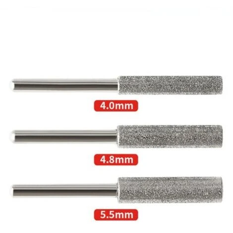 Lot De 3 Meules D'Affutage Et AiguisageChaine Tronçonneuse Diamant Tronçonneuse Aiguiseur Burr Pierre Outil D'affûtage-Meules D'Affutage Et AiguisageChaine Tronçonneuse(4mm, 4.8mm Et 5.5mm)-Macaron 4 Lot De 3 Meules D'Affutage Et AiguisageChaine Tronçonneuse Diamant Tronçonneuse Aiguiseur Burr Pierre Outil D'affûtage-Meules D'Affutage Et AiguisageChaine Tronçonneuse(4mm, 4.8mm Et 5.5mm)-Macaron – Image 2