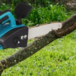 Tronçonneuse à Batterie | Scie à Chaîne Tronçonneuse électrique Sans Fil - 10 Pouces - Bleu - Moteur Sans Balai - Pour Le Jardinage Et Le Travail Du Bois Coupeur De Bois - Pour Makita 18V - ONEVAN - Non Batterie 10 Tronçonneuse à Batterie | Scie à Chaîne Tronçonneuse électrique Sans Fil - 10 Pouces - Bleu - Moteur Sans Balai - Pour Le Jardinage Et Le Travail Du Bois Coupeur De Bois - Pour Makita 18V - ONEVAN - Non Batterie -TronçOnneuse Et Accessoire Sales 56499833 4