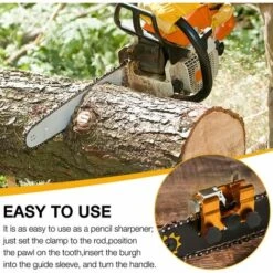 DECKON Gabarit Daffûtage De Chaîne, Gabarits Daffûtage De Tronçonneuse Portables, Gabarit Daffûtage De Chaîne De Tronçonneuse, Chainsaw Sharpener Kit Avec 1 Tête De Meulage -TronçOnneuse Et Accessoire Sales 57178738 3