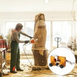 DECKON Gabarit Daffûtage De Chaîne, Gabarits Daffûtage De Tronçonneuse Portables, Gabarit Daffûtage De Chaîne De Tronçonneuse, Chainsaw Sharpener Kit Avec 1 Tête De Meulage -TronçOnneuse Et Accessoire Sales 57178738 5