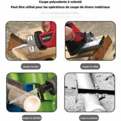 Cisea Mini Tronçonneuse à Batterie Avec Batterie Rechargeable 18 V, Tronçonneuse électrique Sans Fil Avec Bouton De Sécurité Pour Couper Du Bois 10 Cisea Mini Tronçonneuse à Batterie Avec Batterie Rechargeable 18 V, Tronçonneuse électrique Sans Fil Avec Bouton De Sécurité Pour Couper Du Bois -TronçOnneuse Et Accessoire Sales 57963221 4