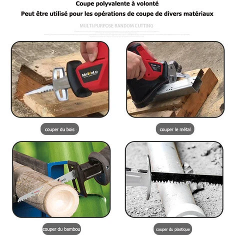 Cisea Mini Tronçonneuse à Batterie Avec Batterie Rechargeable 18 V, Tronçonneuse électrique Sans Fil Avec Bouton De Sécurité Pour Couper Du Bois 6 Cisea Mini Tronçonneuse à Batterie Avec Batterie Rechargeable 18 V, Tronçonneuse électrique Sans Fil Avec Bouton De Sécurité Pour Couper Du Bois – Image 4