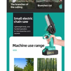 Cisea Mini Tronçonneuse Sans Fil, 10,2 Cm 21 V559 W Batterie électrique Rechargeable Sans Fil Avec Chargeur 1 Chaîne De Scie Et 2 Batteries Pour L'élagage Des Arbres Et La Coupe Des Branches 9 Cisea Mini Tronçonneuse Sans Fil, 10,2 Cm 21 V559 W Batterie électrique Rechargeable Sans Fil Avec Chargeur 1 Chaîne De Scie Et 2 Batteries Pour L'élagage Des Arbres Et La Coupe Des Branches -TronçOnneuse Et Accessoire Sales 57963234 3