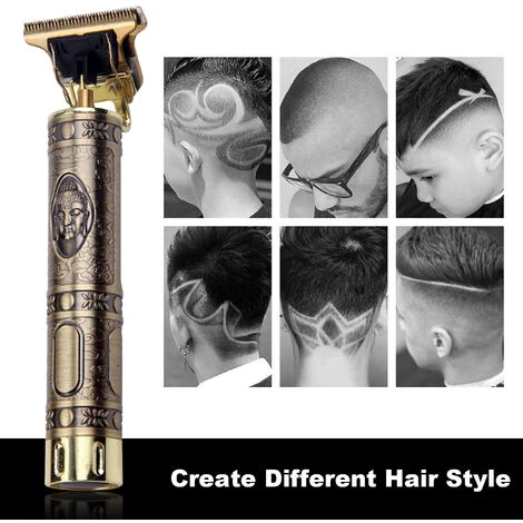 LIFCAUSAL Tondeuse à Cheveux électrique Rétro Rechargeable Coupe-cheveux Sans Fil à Usage Domestique Ensemble De Coupe De Cheveux Lavable Avec 4 Peignes De Positionnement, Type 1, Avec Batterie 4 LIFCAUSAL Tondeuse à Cheveux électrique Rétro Rechargeable Coupe-cheveux Sans Fil à Usage Domestique Ensemble De Coupe De Cheveux Lavable Avec 4 Peignes De Positionnement, Type 1, Avec Batterie – Image 2