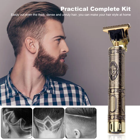 LIFCAUSAL Tondeuse à Cheveux électrique Rétro Rechargeable Coupe-cheveux Sans Fil à Usage Domestique Ensemble De Coupe De Cheveux Lavable Avec 4 Peignes De Positionnement, Type 1, Avec Batterie 6 LIFCAUSAL Tondeuse à Cheveux électrique Rétro Rechargeable Coupe-cheveux Sans Fil à Usage Domestique Ensemble De Coupe De Cheveux Lavable Avec 4 Peignes De Positionnement, Type 1, Avec Batterie – Image 4