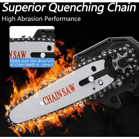 GRID COOL Accessoires De Tronçonneuse électrique Sans Fil Guide De Chaîne De Tronçonneuse à Chaîne De Tronçonneuse, 6 Pouces 7 GRID COOL Accessoires De Tronçonneuse électrique Sans Fil Guide De Chaîne De Tronçonneuse à Chaîne De Tronçonneuse, 6 Pouces – Image 5