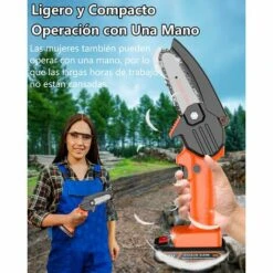 GRID COOL Tronçonneuse Mini 4 Pouces Tronçonneuse Rechargeable Petit Portatif Logging Jardin Jardinage Scie Électrique Standard Européen 4 Pouces Scie Un Électrique (Rouge) -TronçOnneuse Et Accessoire Sales 58349401 3