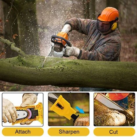 AOUGO Affûteur De Tronçonneuse, Ensemble D'affûteur De Tronçonneuse Avec 3 Pierres à Aiguiser, Outils De Travail Du Bois Rapides Pour Bûcherons, Tondeuses à Gazon, Tronçonneuses 6 AOUGO Affûteur De Tronçonneuse, Ensemble D'affûteur De Tronçonneuse Avec 3 Pierres à Aiguiser, Outils De Travail Du Bois Rapides Pour Bûcherons, Tondeuses à Gazon, Tronçonneuses – Image 4