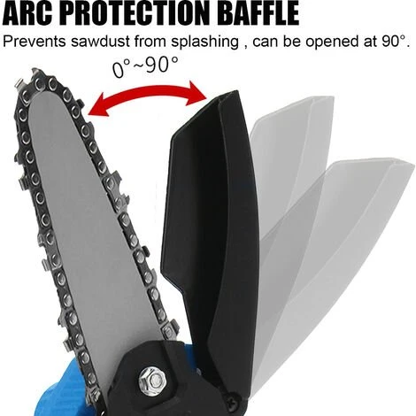 JMAX Tronçonneuse à Batterie Sans Fil De 6 Pouces Et 2*batteries 88VF Portable Scie Électrique Jardin Logging 7 JMAX Tronçonneuse à Batterie Sans Fil De 6 Pouces Et 2*batteries 88VF Portable Scie Électrique Jardin Logging – Image 5