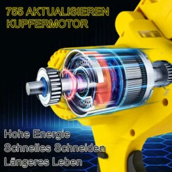 Tronçonneuse à Batterie 8" Scie à Chaîne électroportative Sans Fil ONEVAN, Mini Tronçonneuse électrique Convient Pour Makita 18V Batterie, Jaune - Avec 1*sac+2*batterie 10 Tronçonneuse à Batterie 8" Scie à Chaîne électroportative Sans Fil ONEVAN, Mini Tronçonneuse électrique Convient Pour Makita 18V Batterie, Jaune - Avec 1*sac+2*batterie -TronçOnneuse Et Accessoire Sales 59038935 4