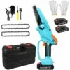 JOORRT Mini Tronconneuse A Batterie Tronconneuse Electrique Sans Fil De 6 Pouces Avec Batterie Rechargeable 24 V Portable à Une Main Pour Le Jardinage La Coupe Du Bois L'élagage 2 JOORRT Mini Tronconneuse A Batterie Tronconneuse Electrique Sans Fil De 6 Pouces Avec Batterie Rechargeable 24 V Portable à Une Main Pour Le Jardinage La Coupe Du Bois L'élagage -TronçOnneuse Et Accessoire Sales 59171135 1