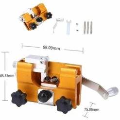 AOUGO Affûteur De Tronçonneuse, Affûteur De Chaîne De Tronçonneuse Dispositif De Meulage D'affûteur De Chaîne À Manivelle Accessoires Universel -TronçOnneuse Et Accessoire Sales 59300660 5