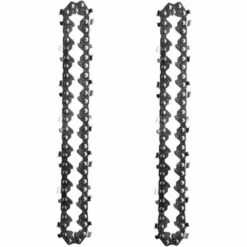 AOUGO 2 PiÈCes 4 Pouces Mini Tronçonneuse ÉLectrique Sans Fil Chaîne De Scie À Chaîne Pour La Coupe Du Bois Branches D'arbres ÉLagage Cour Jardinage